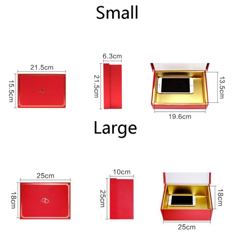 Love Story Three-Dimensional Gift Box Creative Gift Packaging Box, Colour: Small (Package 3)