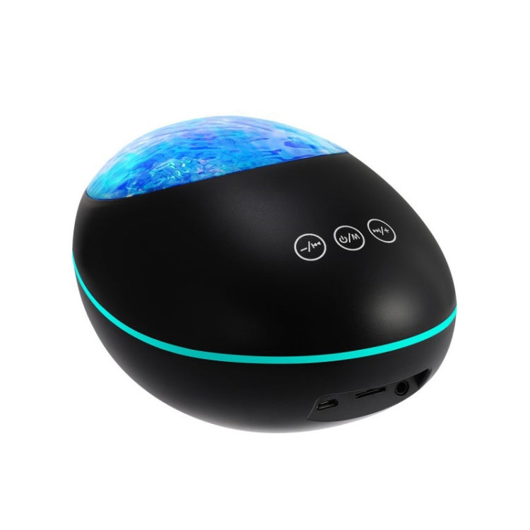 HMT-01  Remote Control Lucky Stone Ocean Projection Light LED Colorful Atmosphere Night Light USB Multifunctional Bluetooth Speaker