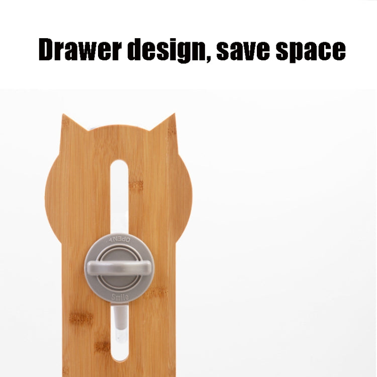 Pet Solid Wood Vertical Automatic Drinking Bowl For Cats And Dogs, Color Random Delivery, Specification: Drawer+Waterer Board