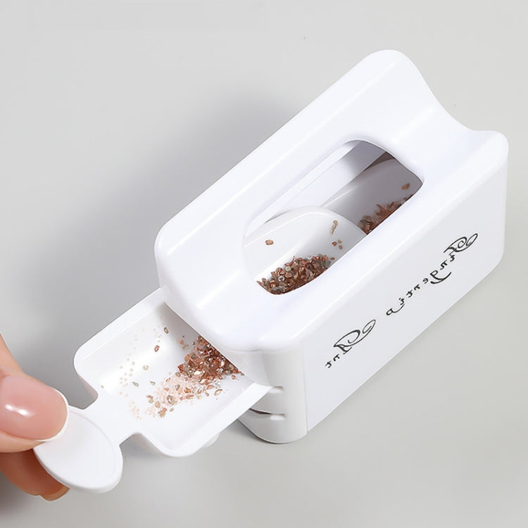 3 PCS Nail Art Double-Layer Powder Jewelry Recycling Box Portable Infiltration Powder Container Manicure Tool