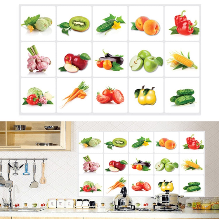 5 PCS High Temperature Resistant Aluminum Foil Kitchen Vegetable Fruit Oil Proof Stickers