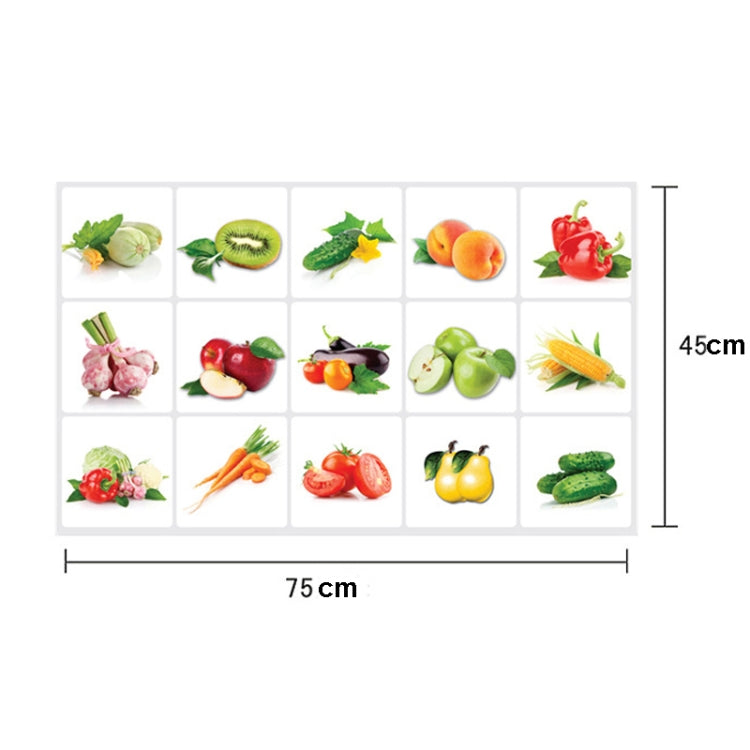 5 PCS High Temperature Resistant Aluminum Foil Kitchen Vegetable Fruit Oil Proof Stickers