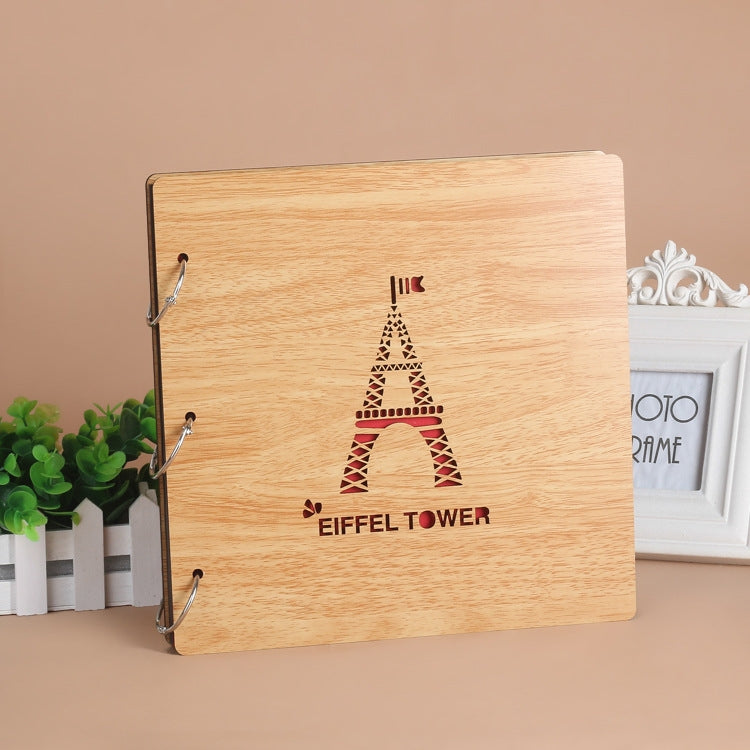 2 PCS 16 Inch Mahogany DIY Photo Album Commemorative Loose-Leaf Photo Album Creative Gift