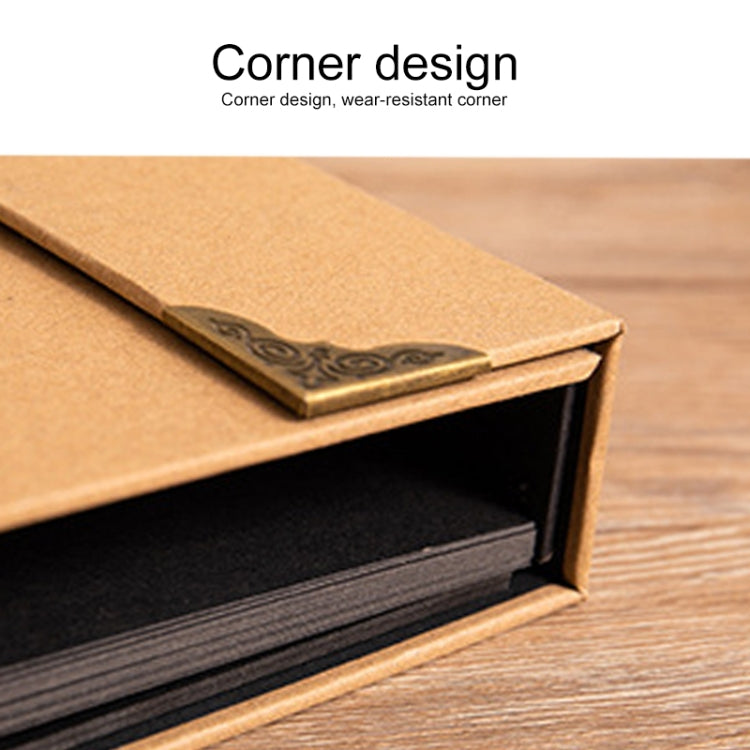 2 PCS Retro Personality Horn Buckle Diy Handmade Photo Album Pasted Couple Photo Album, Specification: Medium 21x27cm