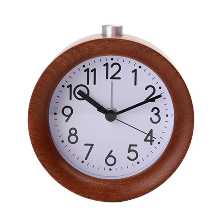 Solid Wood Silent Snooze Alarm Clock with Pointer