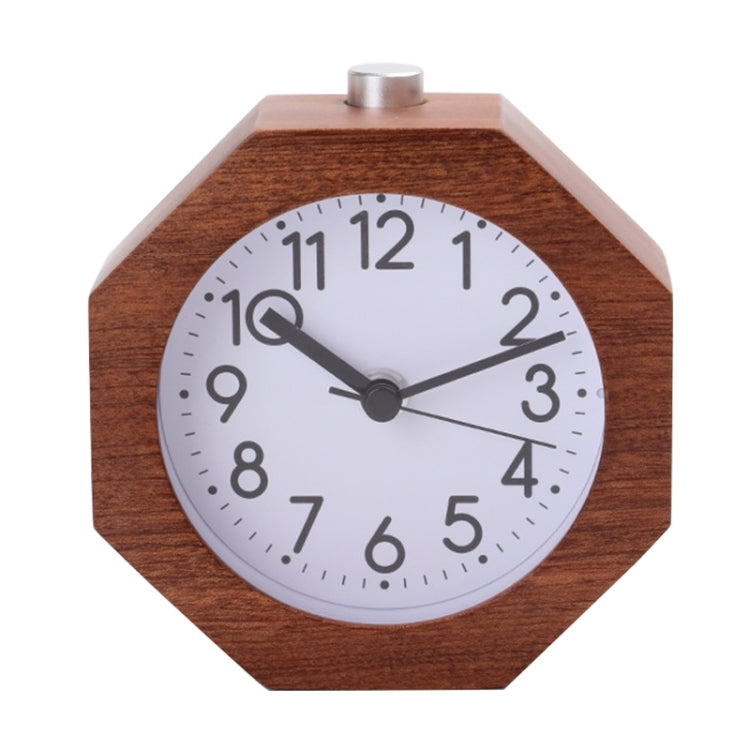 Solid Wood Silent Snooze Alarm Clock with Pointer