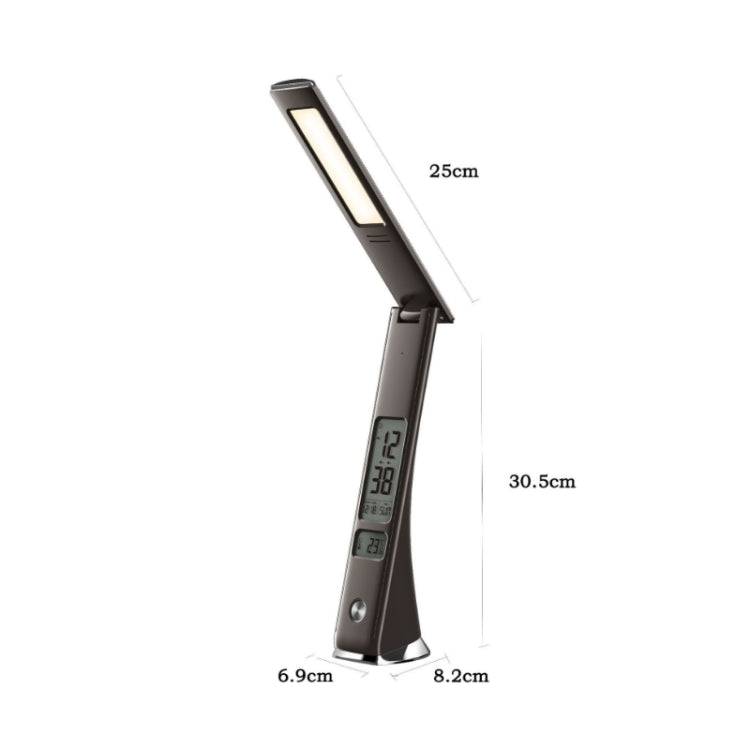 U11 Touch 3-Level Dimming LED Eye Protection Desk Lamp With Perpetual Calendar/Alarm/Temperature Function