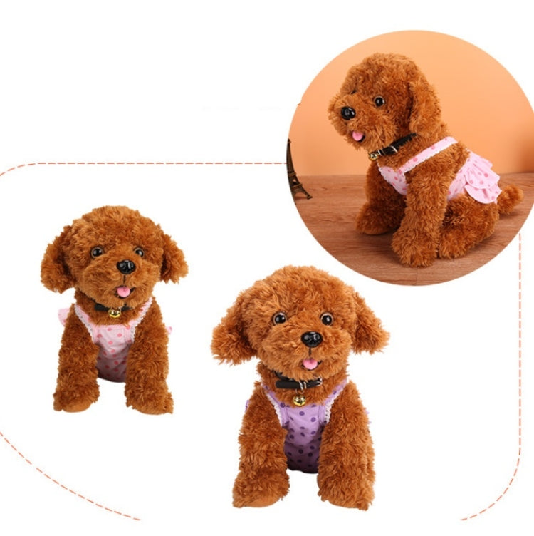 Menstrual Physiological Pants For Pet Dog Polka Dot Skirt And Bib Physiological Pants, Size: S