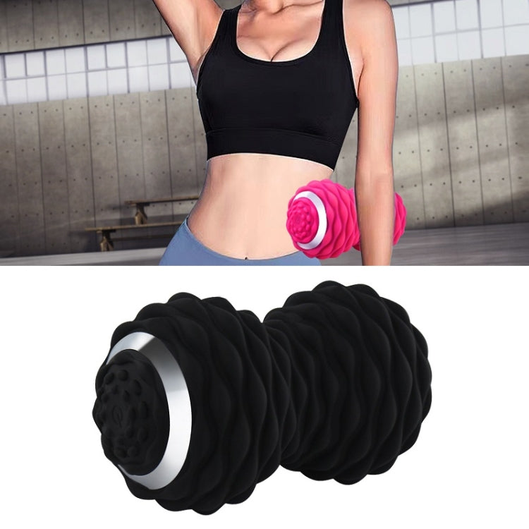 Massage Fitness Electric Silicone Massage Ball Muscle Relaxation Fascia Ball Peanut Shape Yoga Ball