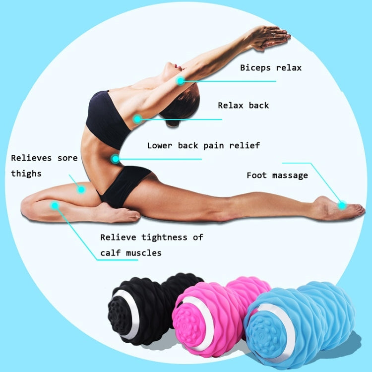Massage Fitness Electric Silicone Massage Ball Muscle Relaxation Fascia Ball Peanut Shape Yoga Ball