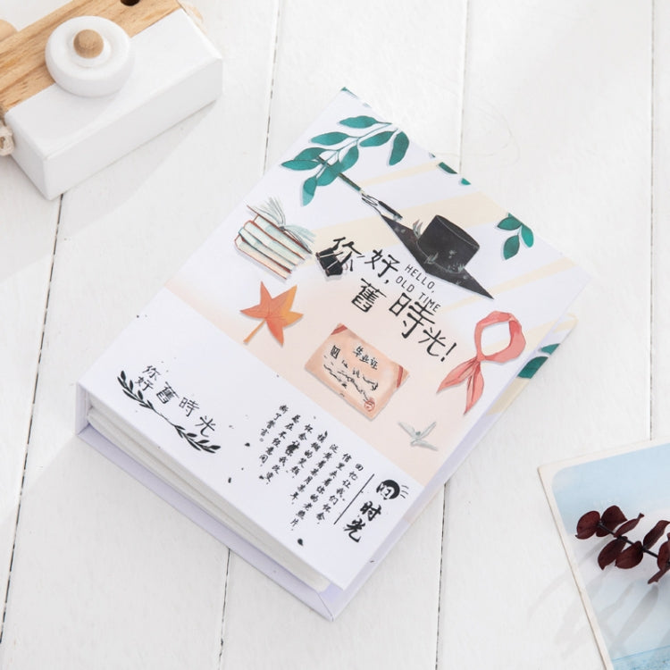 4 PCS 6 Inch 100 Sheets Simple Photo Albums Interstitial 4R Small Album Graduation Album