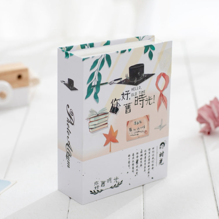 4 PCS 6 Inch 100 Sheets Simple Photo Albums Interstitial 4R Small Album Graduation Album