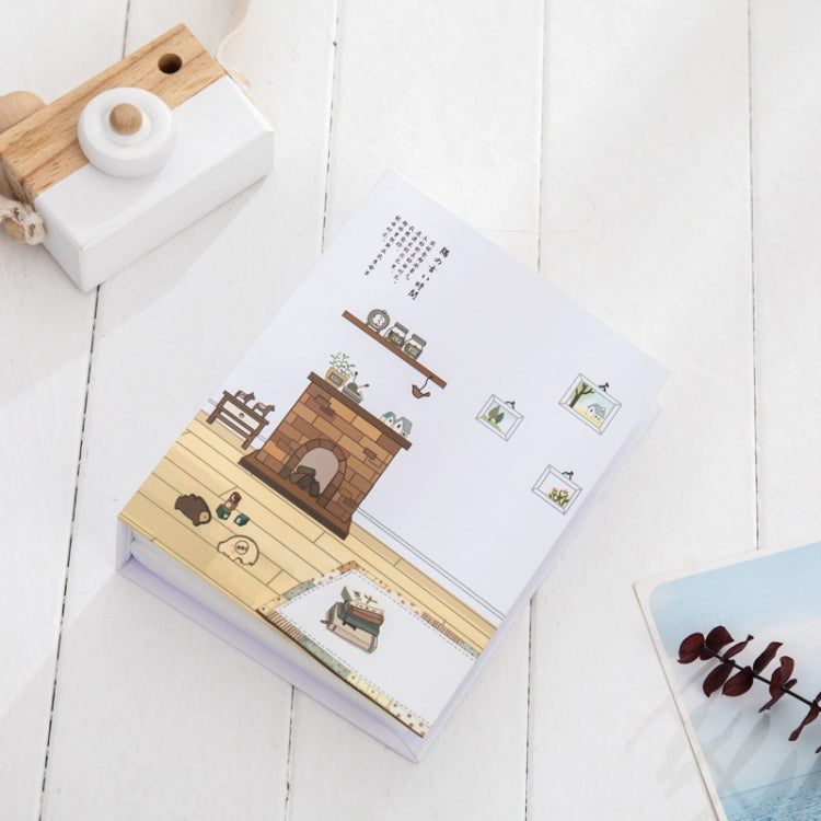 4 PCS 6 Inch 100 Sheets Simple Photo Albums Interstitial 4R Small Album Graduation Album