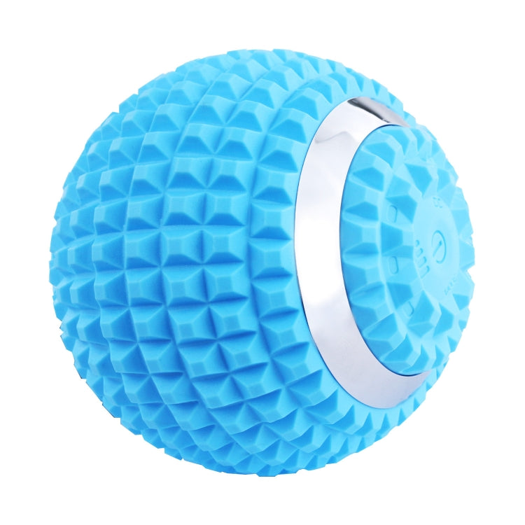 Yoga Ball Electric Massage Ball Handheld Silicone Ball Blue