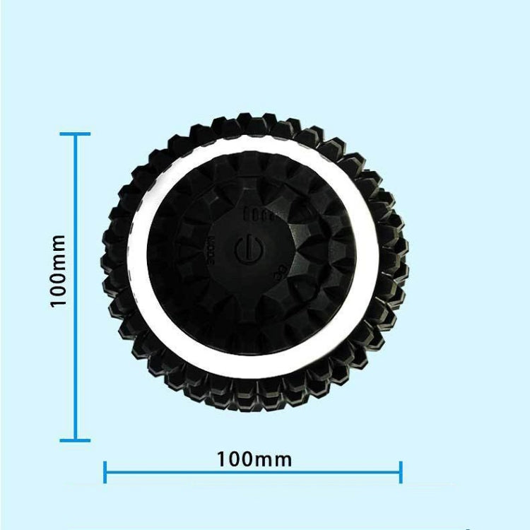 Yoga Ball Electric Massage Ball Handheld Silicone Ball Black (Black Ring)