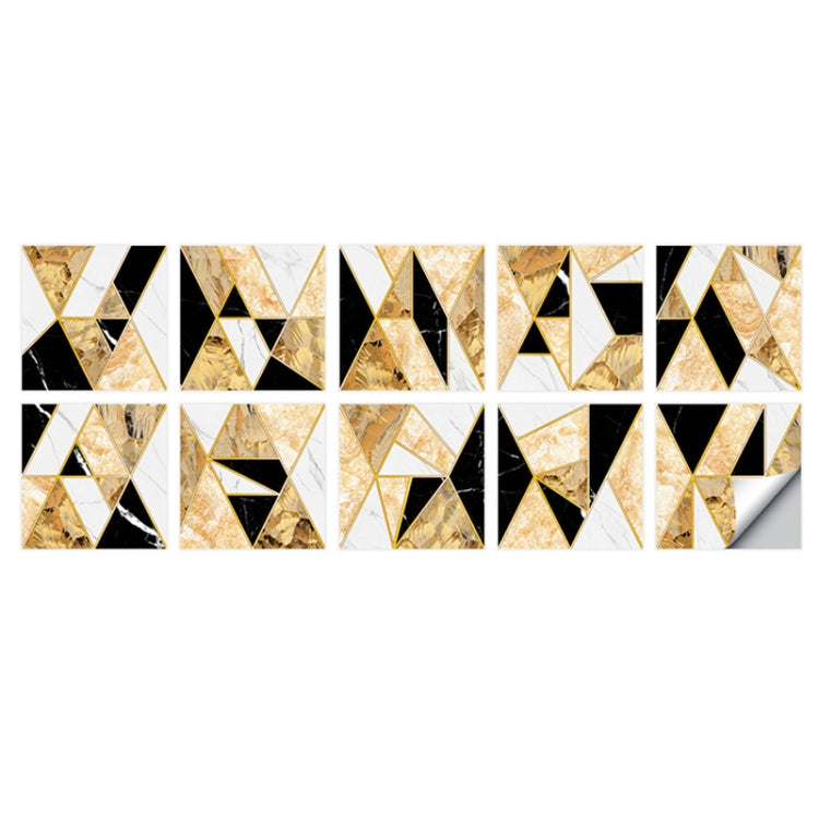 2 Sets Geometric Pattern Staircase Wall Tile Sticker Kitchen Stove Water And Oil Proof Stickers, Specification: L: 20x20cm