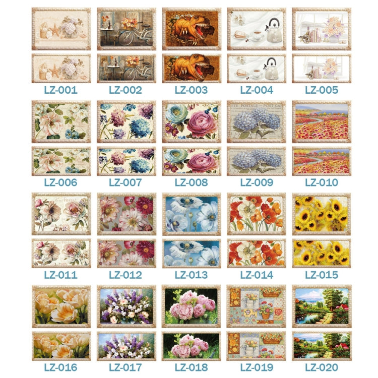 Self-Adhesive Heat-Resistant Oil-Proof Stickers Household Kitchen Stove Tile Wall Stickers, Specification: LZ-012(40x80cm)
