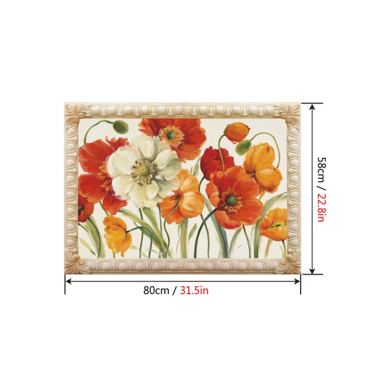 Self-Adhesive Heat-Resistant Oil-Proof Stickers Household Kitchen Stove Tile Wall Stickers, Specification: LZ-014(58x80cm)