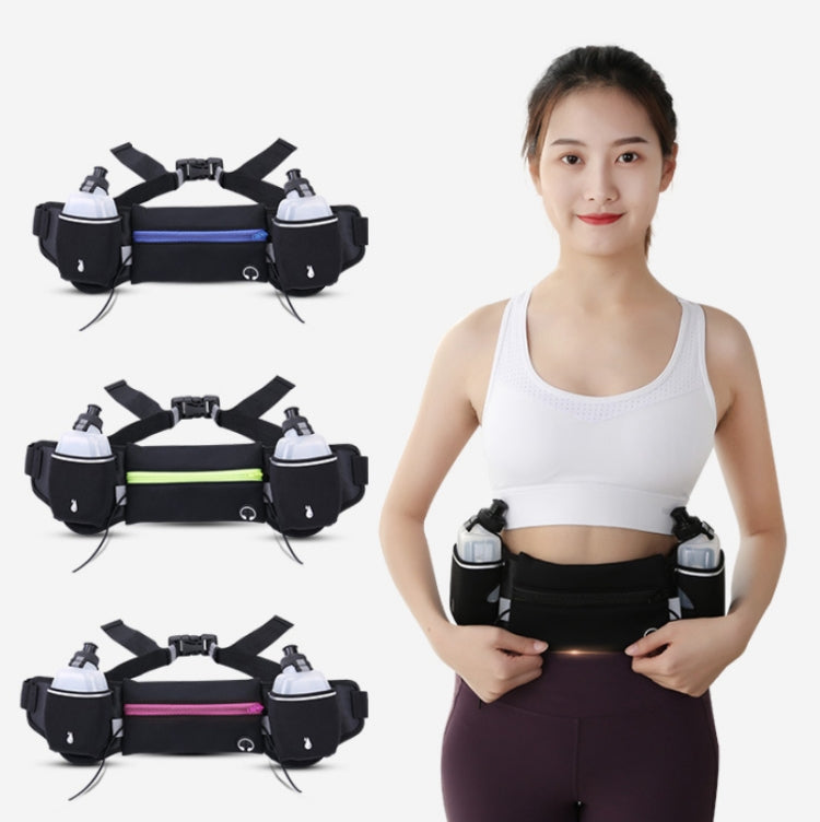 Outdoor Sports Water Bottle Waist Bag Personal Waterproof & Anti-Theft Pockets