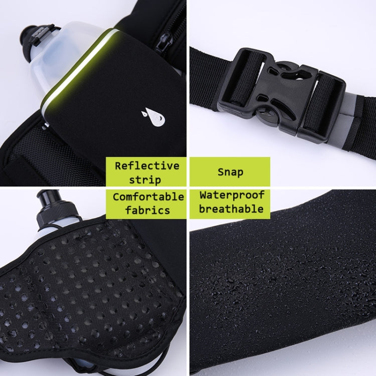 Outdoor Sports Water Bottle Waist Bag Personal Waterproof & Anti-Theft Pockets
