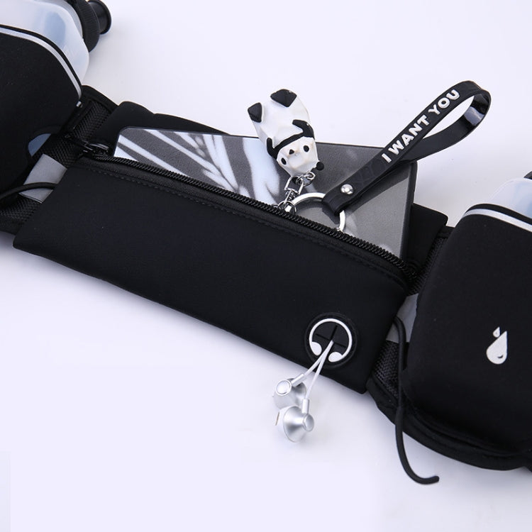 Outdoor Sports Water Bottle Waist Bag Personal Waterproof & Anti-Theft Pockets