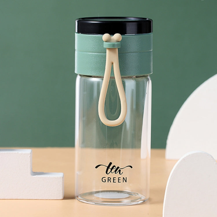 F461 Tea And Water Separation Tea Cup High Borosilicate Glass Portable Water Cup
