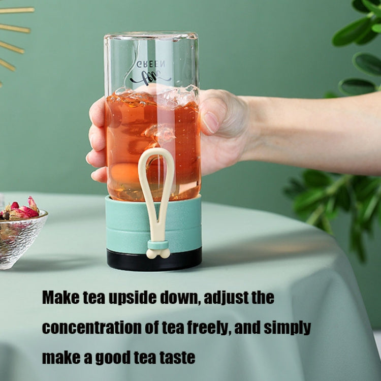 F461 Tea And Water Separation Tea Cup High Borosilicate Glass Portable Water Cup