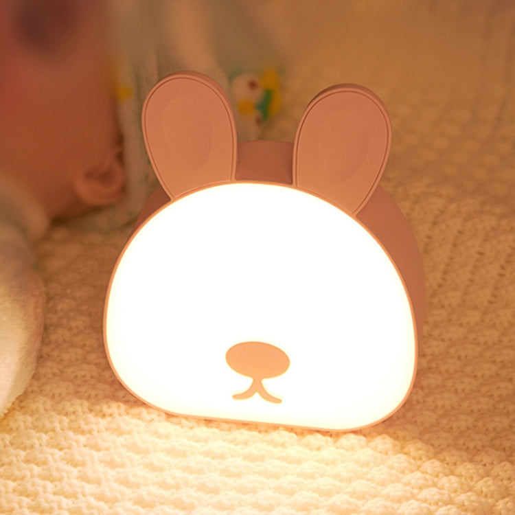 Cute Rabbit Night Light USB Charging Bedroom Bedside Sleeping Eye Protection Lamp