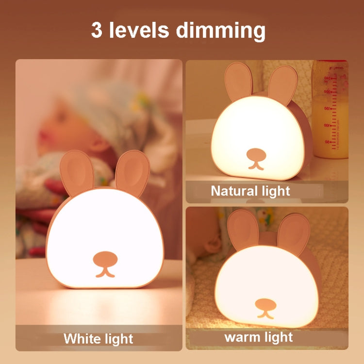 Cute Rabbit Night Light USB Charging Bedroom Bedside Sleeping Eye Protection Lamp
