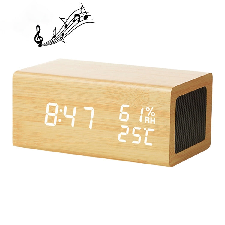Wooden Clock Bluetooth Speaker
