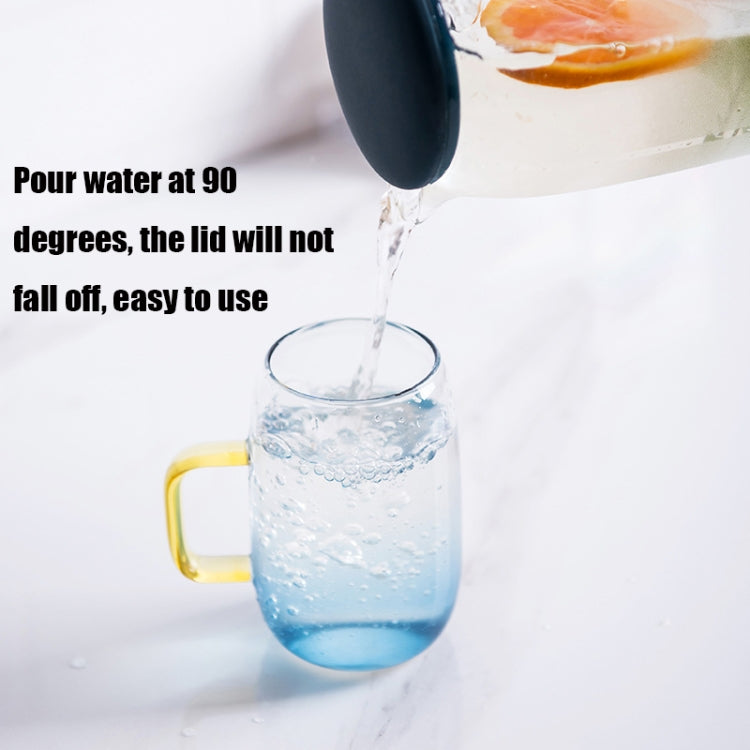 JYD0826 Household Cold Kettle Large-Capacity Heat-Resistant Heat-Resistant Teapot with Blue Silicone Lid