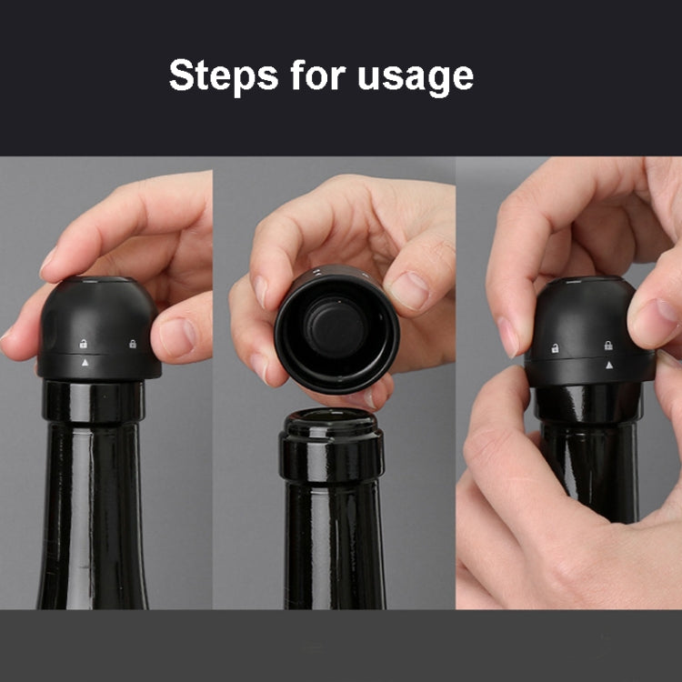 5 PCS Gas-Locked Champagne Stopper Mini Sparkling Wine Stopper Sealed And Leak-Proof  Fresh-Keeping Stopper