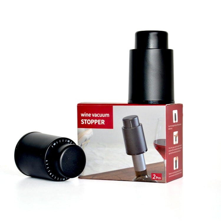2 PCS Red Wine Airless Bottle Stopper Creative Sealing Stopper Household Fresh-Keeping Stopper
