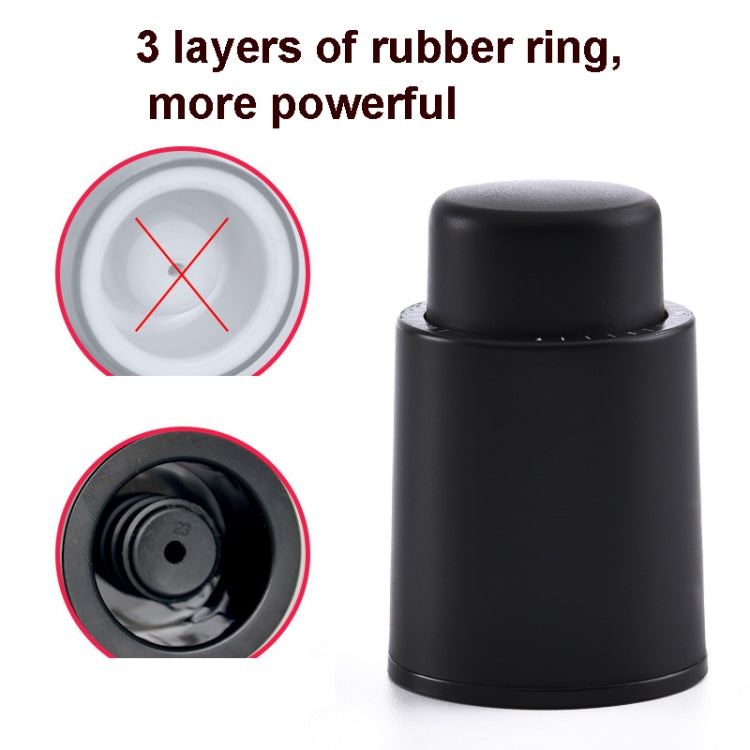 2 PCS Red Wine Airless Bottle Stopper Creative Sealing Stopper Household Fresh-Keeping Stopper
