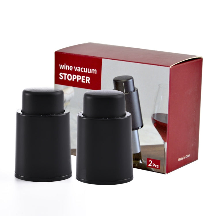 2 PCS Red Wine Airless Bottle Stopper Creative Sealing Stopper Household Fresh-Keeping Stopper