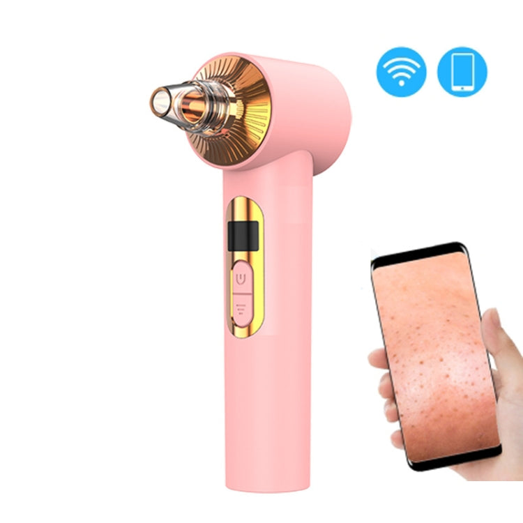 3 Millon Pixels 20 Times Magnification Intelligent Wireless Visualization Blackhead Meter Electric Pore Removal Machine,Styel: With Cold/Hot Compress (Pink)