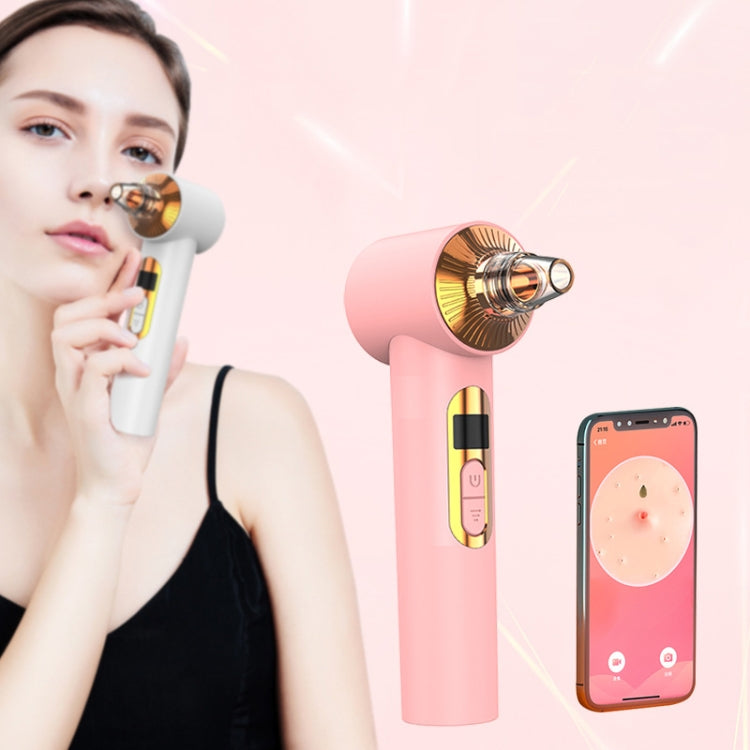 3 Millon Pixels 20 Times Magnification Intelligent Wireless Visualization Blackhead Meter Electric Pore Removal Machine,Styel: With Cold/Hot Compress (Pink)