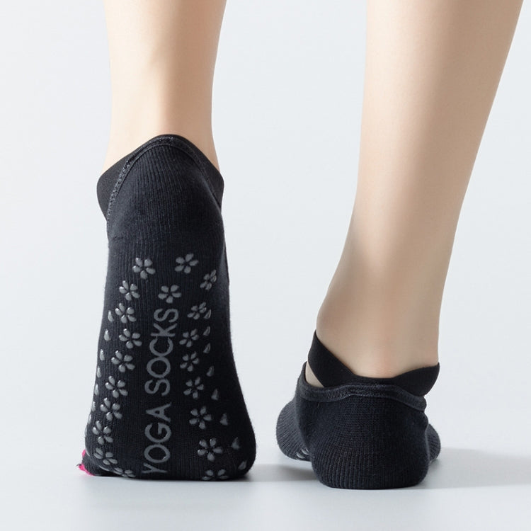Professional Yoga Socks Non-Slip Five-Finger Split Toe Strap Ballet Dance Cotton Socks, Size: One Size