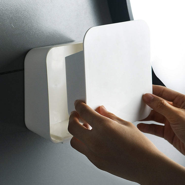 2 PCS Creative Multifunctional Cotton Swab Storage Box Wall-Mounted Clamshell Dustproof  Cosmetics Finishing Box