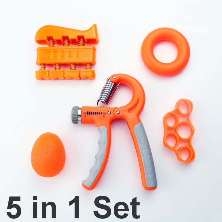 5 In 1 Counting Grip Device Fitness Adjustment Grip Device  Finger Trainer Set