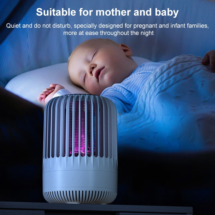 MM009 Home Bedroom Outdoor Physical Mosquito Killer USB Mosquito Repellent(White)