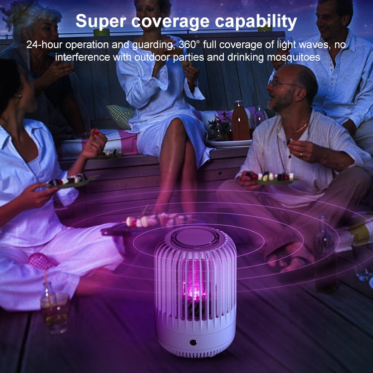 MM009 Home Bedroom Outdoor Physical Mosquito Killer USB Mosquito Repellent(White)