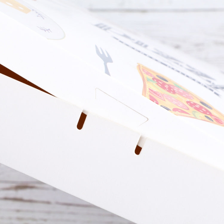 30 PCS Pizza Takeaway Packaging Carton Pizza Packaging Box, Specification: 6 Inches: 16x16x4cm