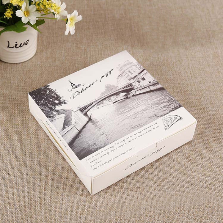 30 PCS Pizza Takeaway Packaging Carton Pizza Packaging Box, Specification: 8 Inches: 20x20x4cm