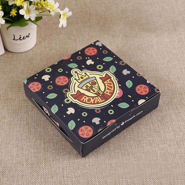 30 PCS Pizza Takeaway Packaging Carton Pizza Packaging Box, Specification: 9 Inches: 24x24x4.5cm
