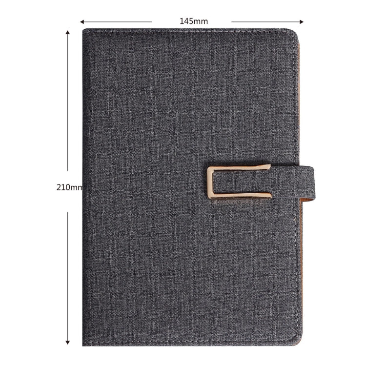 2 PCS Business Notebook Cloth Pattern PU Office Notebook, Specification: A5