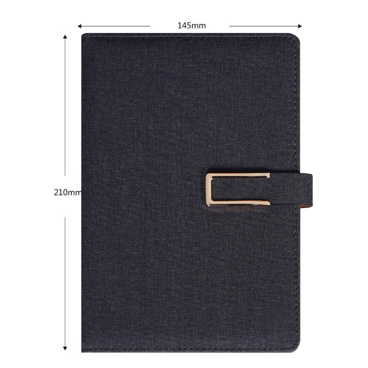 2 PCS Business Notebook Cloth Pattern PU Office Notebook, Specification: A5