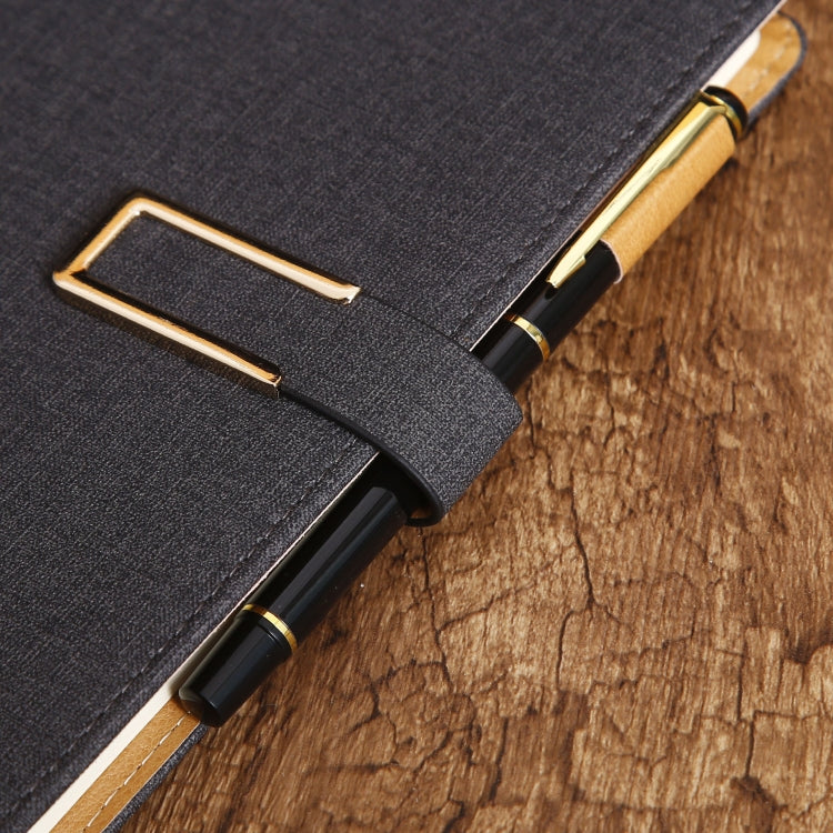 2 PCS Business Notebook Cloth Pattern PU Office Notebook, Specification: A5