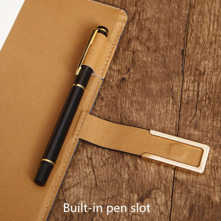 2 PCS Business Notebook Cloth Pattern PU Office Notebook, Specification: A5