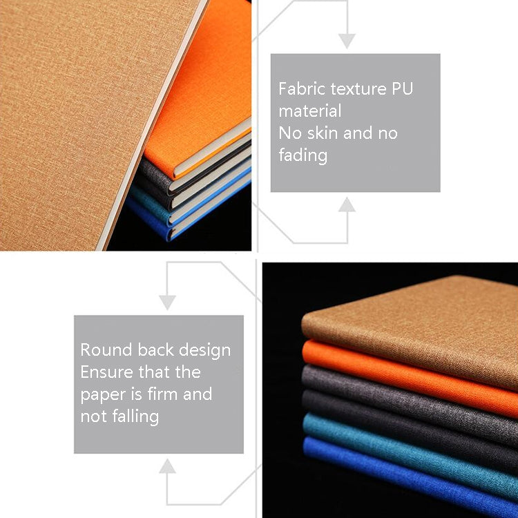 2 PCS Business Notebook PU Notepad Student Diary Book, Specification: A5